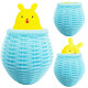 Игрушка сжиматель антистресс зайчик в корзине 10 см Blue/Yellow Игрушка сжиматель антистресс зайчик в корзине 10 см Blue/Yellow