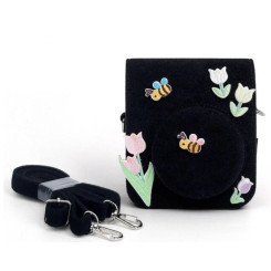 Чохол Fujifilm Instax Mini 12 Black flowers Чохол Fujifilm Instax Mini 12 Black flowers