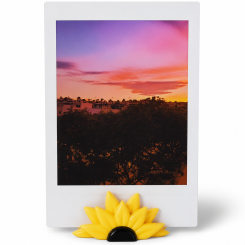 Фоторамка міні для фото моментального друку Instax, Polaroid, декоративна підставка, Соняшник Жовтий