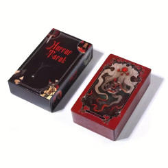 Карти Таро Horror Tarot готична колода 78 карт з гайдом, темна естетика, містичний дизайн