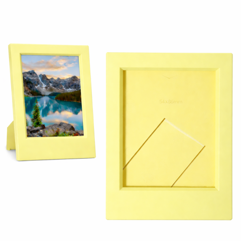 Фоторамка для Fujifilm Instax mini, Canon Zink, Polaroid Go фотографій, 9х6 см Жовтий