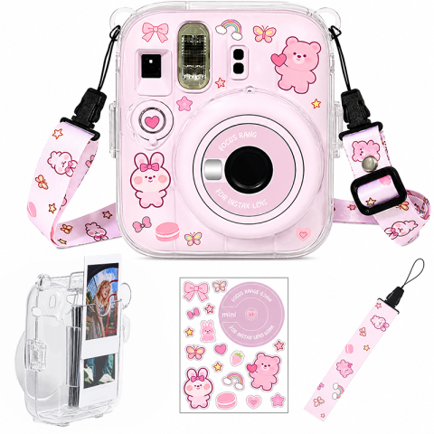 Чехол Fujifilm Instax Mini 13 прозрачный, Зайчик