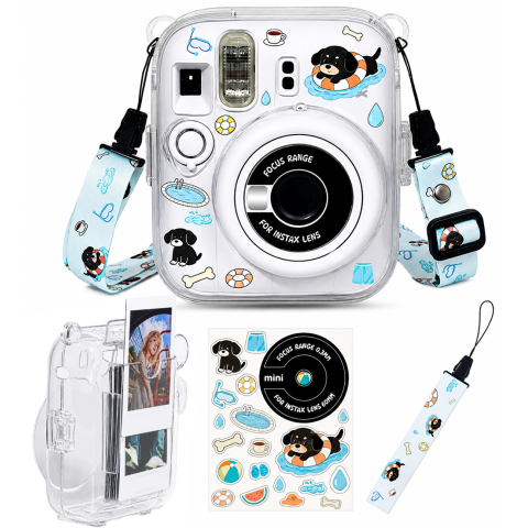 Чехол Fujifilm Instax Mini 13 прозрачный, Собачка