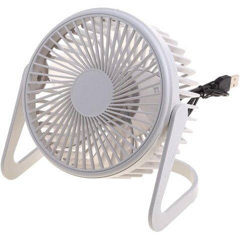 Вентилятор портативный настольный регулируемый на 360° USB White Вентилятор портативный настольный регулируемый на 360° USB White