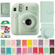 Набор камера моментальной печати Fujifilm Instax Mini 12 Green + чехол + фотопленка 20 шт + фотоальбом 108 + наклейки 20 шт + фоторамка