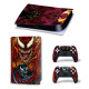 Виниловая наклейка для Sony PlayStation PS5 Venom Red/Black Muscles 360 Виниловая наклейка для Sony PlayStation PS5 Venom Red/Black Muscles 360