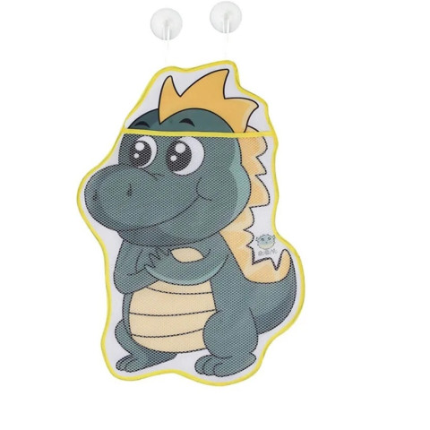 Органайзер для іграшок у ванній кімнаті MOONBIFFY Dinosaur Grey/Orange