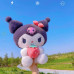 Мягкая плюшевая игрушка Куроми с клубничкой 25 см Белый