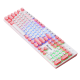 Дротова клавіатура SKYLION H300 з підсвічуванням White/Pink