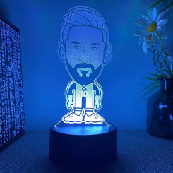 3D світлодіодний нічник для ігрової кімнати Messi 7 режимів 3D світлодіодний нічник для ігрової кімнати Messi 7 режимів