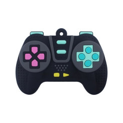 Силиконовая игрушка для прорезывания зубов Геймпад Black