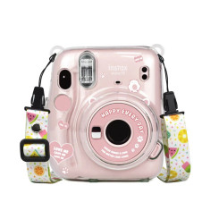 Чохол Fujifilm Instax Mini 11 Case Transparent +наклейки кавун Чохол Fujifilm Instax Mini 11 Case Transparent +наклейки кавун