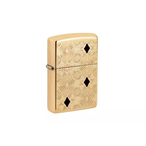 Зажигалка Zippo Geometric Armor High Polish Brass 49884-000002 Зажигалка Zippo Geometric Armor High Polish Brass 49884-000002