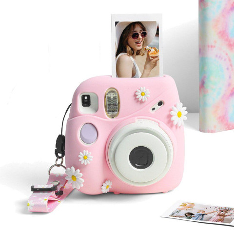 Чехол Polaroid Mini7 Instant Film Case Pink Flowers
