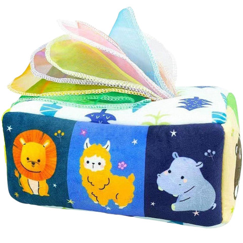 Диспенсер з хустками Монтессорі Animals 8 Paper