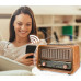 Портативное радио в винтажном ретро стиле AM/FM/SW, с аккумулятором, Bluetooth, USB-зарядкой RAISENG R-1968BT Gold Wood Портативное радио в винтажном ретро стиле AM/FM/SW, с аккумулятором, Bluetooth, USB-зарядкой RAISENG R-1968BT Gold Wood