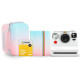 Набор камера моментальной печати Polaroid Now (White), cумка-чехол, фотоальбом (розово-голубой), фотопленка 8 шт