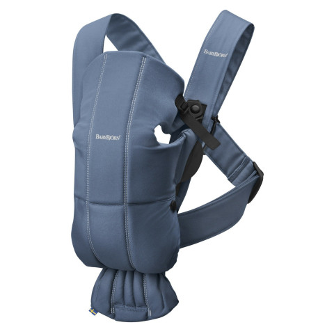 Сумка-кенгуру Baby Bjorn Mini Cotton Blue Сумка-кенгуру Baby Bjorn Mini Cotton Blue