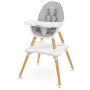 Стільчик для годування Caretero Tuva Grey