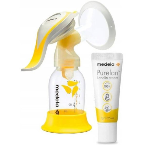 Молоковідсмоктувач ручний Medela Harmony Flex + крем для сосків Purelan Lanolin Молоковідсмоктувач ручний Medela Harmony Flex + крем для сосків Purelan Lanolin