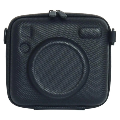 Чохол для камери Fujifilm Instax Wide EVO/Square (SQ1, SQ6, SQ10, SQ20), універсальний жорсткий футляр із регульованим ременем Чорний