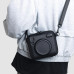 Чохол для камери Fujifilm Instax Wide EVO/Square (SQ1, SQ6, SQ10, SQ20), універсальний жорсткий футляр із регульованим ременем Чорний