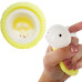 Игрушка сжиматель антистресс зайчик в корзине 10 см White/Yellow