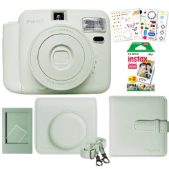 Набор камера моментальной печати Popoto Green + чехол + фотопленка 20 штук + фотоальбом + фоторамка + 4 наклейки Набор камера моментальной печати Popoto Green + чехол + фотопленка 20 штук + фотоальбом + фоторамка + 4 наклейки