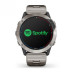 Garmin Quatix 6x Solar Gray with a titanium strap 010-02157-31