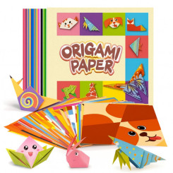 Набор цветной бумаги с принтами, для оригами "Origami Paper", 54 листа, 27 уникальных дизайнов, 14х14 см Набор цветной бумаги с принтами, для оригами "Origami Paper", 54 листа, 27 уникальных дизайнов, 14х14 см