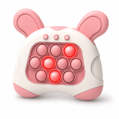 Электронная игра Pop It Quick Push с подсветкой и звуком, антистресс игрушка на реакцию и память, 4 игровых режима, Заец Электронная игра Pop It Quick Push с подсветкой и звуком, антистресс игрушка на реакцию и память, 4 игровых режима, Заец