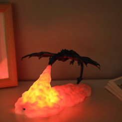 Нічник 3D Дракон вогнедихаючий з вогнем, з акумулятором, кабелем USB Нічник 3D Дракон вогнедихаючий з вогнем, з акумулятором, кабелем USB