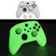 Силиконовый чехол для контроллера геймпада Xbox Series X/S, с накладками на стик (2шт), светится в темноте, Белый/Зеленый