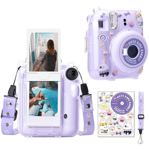 Чохол Fujifilm Instax Mini 12 Case прозорий, Заєць