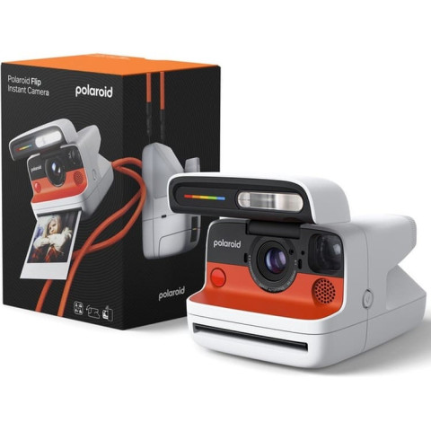 Камера моментальной печати Polaroid Flip White + Color Film Bundle (8 photos)
