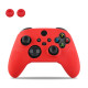 Силиконовый чехол для контроллера геймпада Xbox Series X/S, с накладками на стик (2шт), Red Силиконовый чехол для контроллера геймпада Xbox Series X/S, с накладками на стик (2шт), Red