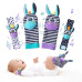 Набір 4 предмети шкарпетки та браслети брязкальця Giraffe Purple Набір 4 предмети шкарпетки та браслети брязкальця Giraffe Purple