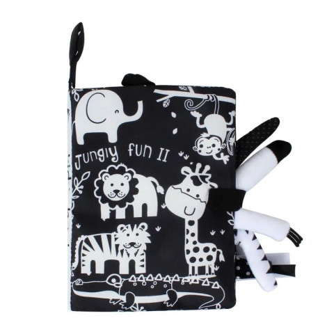 Развивающая книга шуршалка Black white forest
