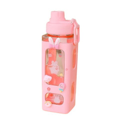 Пляшка для води дитяча Generic Rabbit Pink