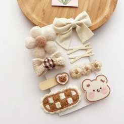 Набор детских заколок DENOSVIM 9 шт Bear Beige Набор детских заколок DENOSVIM 9 шт Bear Beige