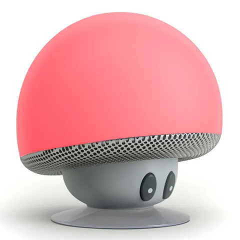 Портативна колонка Bluetooth Гриб на присосці Pink