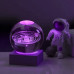 Декоративный 3D ночник хрустальный шар Solar system Multicolor