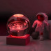Декоративный 3D ночник хрустальный шар Solar system Multicolor