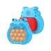 Електронна приставка консоль Quick Push Game приставка гри Pop It антистрес тик струм Hippopotamus Blue