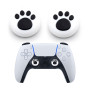 Силиконовые накладки на стик для геймпадов PS5/PS4/Xbox One/Series S/Series X/Switch Pro 2 шт Paw Black/White
