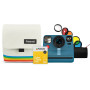 Набір камера миттєвого друку Polaroid Now + (Blue), сумка-чохол (White), фотоплівка 8 шт