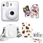Набор камера моментальной печати Fujifilm Instax Mini 12 White + чехол + фотопленка 10 шт + фотоальбом 96
