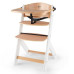 Стульчик для кормления Kinderkraft Enock с подушкой Beige/Wood White