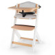 Стульчик для кормления Kinderkraft Enock с подушкой Beige/Wood White