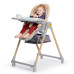 Стільчик для годування Kinderkraft Lastree Beige/Wood